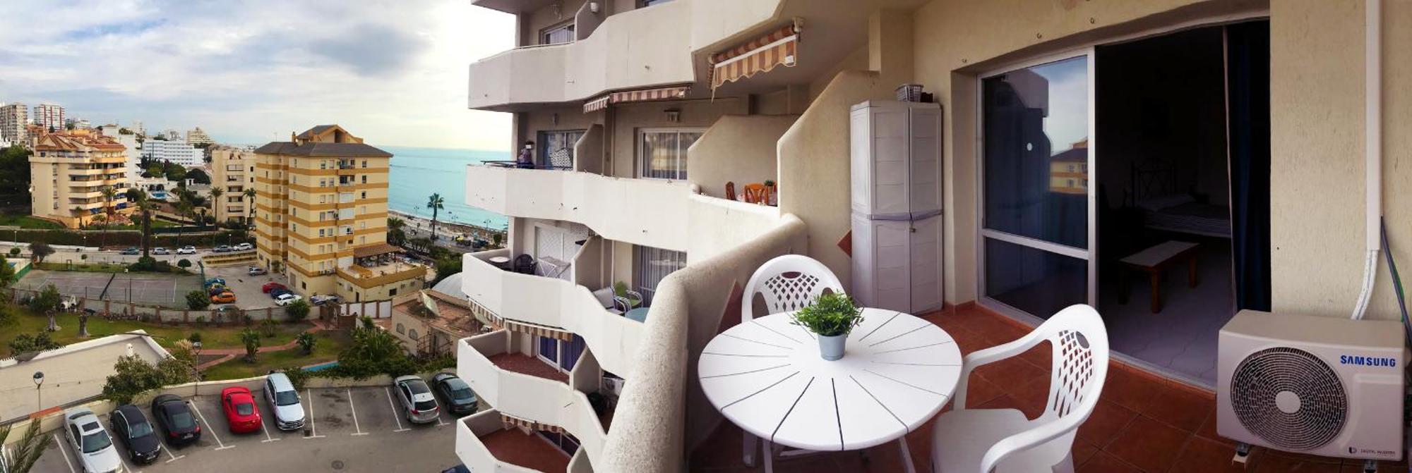 Benal Beach Suite Ii, Estudio Con Parque Acuatico Y Vistas Al Mar. 贝纳尔马德纳 外观 照片